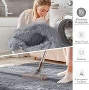 OLANLY 2x4 Machine Washable Runner Rugs for Hallway, Soft Fluffy Shaggy Bedside Rugs for Bedroom, Living Room, Indoor Floor Carpet for Kids Girls Boys