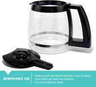 12-Cup Replacement Glass Coffee Carafe for Cuisinart Coffee Maker Models DCC-1200, DCC-1100BK, DCC-2650, CHW-12, CHW-12P1, DGB-550BK, DGB-550BK1, DGB-