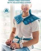 Comfytemp Electric Heating Pad for Back, Neck & Shoulders, 22"x33", 3 Heat Settings, Blue