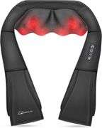 Snailax Shiatsu Neck and Shoulder Massager - Back Massager with Heat, Deep Kneading Electric Massage Pillow for Neck, Back, Shoulder,Foot,Body, Father