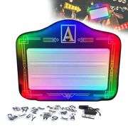 LED Letter Bottle Presenter, VIP Bottle Service Sign Color Display Lights with 4 Sets Letters & 1 Numbers Kit, Hand Holding Light Box Sign for Party,