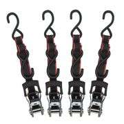 Husky 1 in. X 12 ft. Ratchet Tie Down With S Hook (3-Pack)