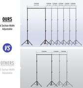 Eocnrhe Backdrop Stand for Parties, 6 Widths Available Backdrop Stand, 10x7.5ft Back Drop Adjustable Stand, Background Stand Backdrop, Photo Backdrop