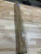 BRIOFOX Industrial Shower Curtain Rod - Never Rust Non-Slip 43-72 Inch Stainless Steel, Bronze, Painted-gold Finial 43-72 Inch Bronze Painted-gold Fin