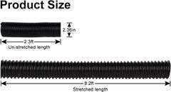 Prestantious Extra Extension Flexible Pipe for Prestantious 12" 12" Catch Basin, 2 inches ID, Pipe Stretched Length 8.2ft