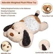 Dog Weighted Stuffed Animal, 5.7 lbs 25.5 inch Weighted Dog Plush Toy Large Dog Stuffed Animals Weighted Puppy Plush Animals Pillow Toy Gifts for Adul