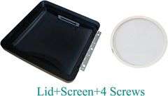 Rv Roof Vent Lid Dome Cover Remplacement compatible with Fantastic Fan with Screen (Smoke)