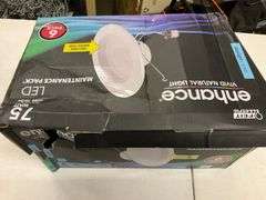 Feit Electric 5/6 in. 925 Lumens 5000K Daylight Dimmable Integrated LED Retrofit Recessed Light Baffle Trim Kit, White 6-Pack