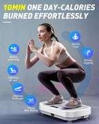 VASSON Vibration Plate Exercise Machine, Power Vibrating Shake Platform for Lymphatic Drainage, Whole Body Vibrate Waver Fitness, Full Body Shaking Bo