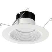 Contractor Select 65BEMW HL 6 in. Selectable CCT Integrated LED White Baffle Recessed Light Trim