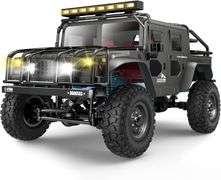 1:12 Scale All-Terrain Remote Control Car, 4WD RC Cars with 2.4 GHz, RC Climbing Truck, IPX4 Waterproof Off-Road Vehicle with Two Rechargeable Batteri
