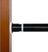 Ginbel Direct Tension Curtain Rod 122 to 157 Inches, 1.26" Diameter Spring Adjustable Curtains Rods Long Large Pole for Windows Door Bathroom Patio Ou