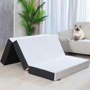Folding Mattress, 6 inch Single Tri-Folding Memory Form Mattress,Portable Trifold Mattress Topper with Washable Cover, Non-Slip Bottom Camping Mattres