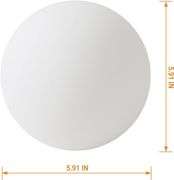 Bektas Chandelier Lighting Replacement Glass Shade Set of Two, Modern White Lampshade Glass Accessories,for Chandelier,5.9 Diameter (White)