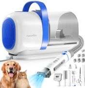FUKUMARU Dog Grooming Vacuum & Kit, Dog Hair Vacuum with Pet Clipper Nail Grinder, 2L Dust Cup Brush Vacuum with 6 Pet Grooming Tools for Shedding