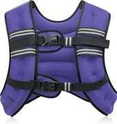 ZELUS Weighted Vest, 8 lb 12 lb 16 lb 20 lb Adjustable Weight Vest for Men and Women, Body Weight Vest with Reflective Stripe & Armband Pouch for Home
