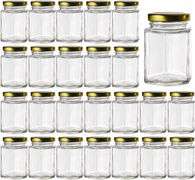 4oz Hexagon Glass Jars 25 pack (25, 4oz)