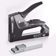 Metal Staple Gun Set with 1000-Pieces 3/8 in. Staple