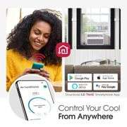 8,000 BTU, 115 Volts, Window Smart Air Conditioner Cools 350 sq. Ft. With Remote, WiFi Enabled in White