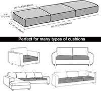 Printing Sofa Couch Cushion Covers Stretch Sofa Cushion Covers Replacement Slipcovers Sofa Seat Cover Magic Sofa Covers Washable for Sectional Pets Pr