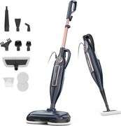 DEVOAC VM6 Steam Mop with Rotating Pads, 10 in 1 Lightweight Steam Mop & 3 Steam Modes & LED Headlights for Hard Floor Laminate Marble Floors