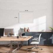 U Brands Linen Cork Linen Bulletin Board, 17 x 23 Inches, White Wood Frame (3264U00-01)