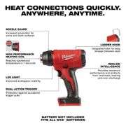 Milwaukee M18 18V Lithium-Ion Cordless Compact Heat Gun (Tool-Only)