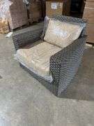 Grey Wicker Chair