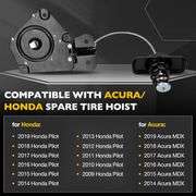 Gledewen 925-502 Spare Tire Hoist Tire Winch Carrier for Honda Pilot 2009-2019, Acura MDX 2014-2019 Spare Winch Carrier Replaces#74711SZAA01 74711SZAA