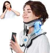 Cervical Neck Traction Device: Neck Stretcher for Cervical Pain Relief, Electric Air Pump with 3 Power Traction, Built-in 8 Airbag, Improved Stretcher