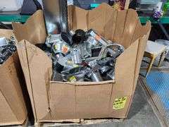 Pallet of Galvanized Steel piping and accessories