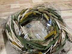 Hometrance Fall Harvest Grain Wreath for Front Door Outside, 22-24 Inch Indoor Outdoor Wreath for Thanksgiving, Farmhouse Autumn Wreath for Home Porch