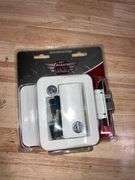 RV Door Lock Replacement with Paddle Deadbolt, Camper Door Handle Latch, 100% Metal RV Enclosed Travel Trailer Entry Door Lock with Keys for Camper Ho