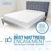SafeRest Premium Zippered Mattress Cover - Waterproof Mattress Encasement, Breathable, Noiseless and Vinyl Free (Fits 12" - 15 Inch H), Full Size