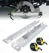 Rynharta Wheel Alignment Tool with Tape Measures, Premium Stainless Steel Toe Alignment Tool Plates, Silver