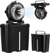 Portable Misting Fan with 11L Large Bucket, 20000mAh USB Rechargeable Battery Operated Camping Fans, 3 Large Spray Outlets & 3 Strong Winds Cooling Mi