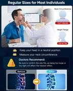Cervical Neck Traction Device: Neck Stretcher for Cervical Pain Relief, Electric Air Pump with 3 Power Traction, Built-in 8 Airbag, Improved Stretcher
