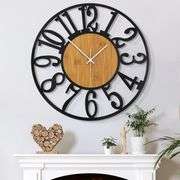 Mee 2ou Wall Clock - 14 Inch Wall Clocks for Living Room Decor - Battery Operated Wall Clock for Bedroom Kitchen - Nearly Silent Wall Clock Non Tickin