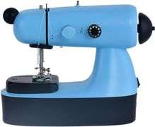 Hesitroad Mini Sewing Machine,Electric Sewing Machine Mini Electric Household Crafting Mending Sewing Machines with Expansion Board LED Light Design F