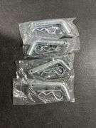 (4) Standard 1/2 in. Steel Bent Hitch Pin with Clip - Fits 1-1/4 in. X 1-1/4 in. Hitch Receivers
