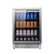 4.6 cu. Ft. Outdoor/Indoor Refrigerator IPX4 SS built-in/FS 110 cans 6 Bottles