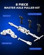 Orion Motor Tech Rear Axle Bearing Puller Tool Kit and Slide Hammer Set | Axle Seal and Bearing Remover Set with Slide Hammer Yoke and 3 Rear Axle Pul