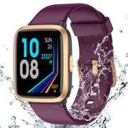 Fitness Tracker Watch with Heart Rate Monitor, Large Screen Activity Tracker with Pedometer, Sleep Monitor, Calories & Step Counter, 5ATM Waterproof S