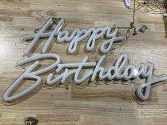 Happy Birthday Sign, Neon Signs Large Size 22.5x14inch Light Up Led Signs for Backdrop with Dimmer Switch 10 Adjustable Brightness Reusable Happy Birt