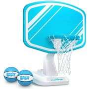 GoSports Splash Hoop PRO Swimming Pool Basketball Game - Includes Poolside Water Basketball Hoop, 2 Balls and Pump Aqua