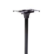 Architectural Mailboxes Coolidge 52.8 in. Powder Coated Black Galvanized Steel Mailbox Post