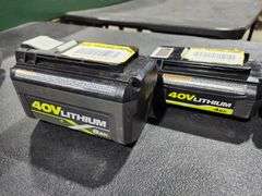 Group lot of non-working 40v Ryobi batteries