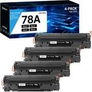 78A Toner Cartridge Compatible Replacement for HP 78A CE278A to use with HP Laser Jet Pro P1606dn P1560 P1606 P1566 P1568 P1569 P1600 (Black,4 Pack)