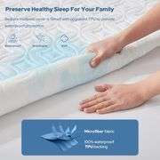 BEDLORE Waterproof Mattress Protector, King Size Noiseless Mattress Pad with Deep Pocket 6"-18" Depth, Soft Breathable Bed Mattress Cover Washable for