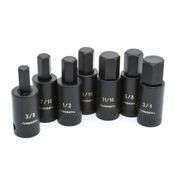 1/2 in. Drive Hex Bit Impact Socket Set SAE (7-Piece)